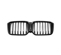 Grill Front Kidney Grille Compatible for BMW X3 X4 G01 G02 LCI 2022 Base Version Dual Line Style Gloss Black Upper Bumper Hood Mesh Grid(Single Slat Style)