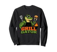 Grill Gator BBQ Alligator Mascot Sweatshirt