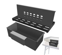 Grill grease separator, grease drip tray for the grill plate, replacement grease collector with smooth , drip tray for grill, collection container for oil residues, dirt and grill grease
