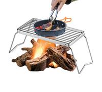 Grill Grill - Cooking Grid | Portable Campfire Pit Backyard, Backyard, Gathering, Hiking, Picnic, Vegetables, Mushrooms, Chicken, Barbecue, Cooking Tool