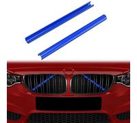Grill Insert Trims Compatible with 5 Series F10 F11 F07, Front Grille Trim Stripes Car Accessories for 520i 523i 525i 528i 530i 535i 550i (Blue)