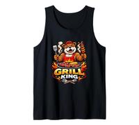 Grill King Bulldog BBQ Mascot Graphic Tank Top
