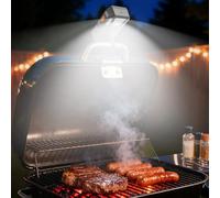 Grill Light for Blackstone and Weber, Auto On/Off, 160° Wide Beam | Rechargeable Grill Lights for Outdoor Grill Use, 4 LEDs, 2 Modes, 4000mAh USB-C, 20H Max, IP54; Fits Blackstone/Weber Handles