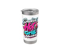 Grill-Master BBQ Grill Backyard Cookout Design Graphic Party Stainless Steel Insulated Tumbler