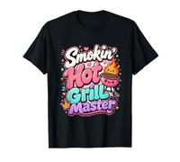Grill-Master BBQ Grill Backyard Cookout Design Graphic Party T-Shirt