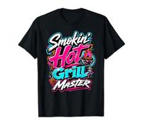 Grill-Master BBQ Grill Backyard Cookout Design Graphic Party T-Shirt