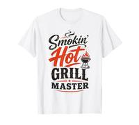 Grill-Master BBQ Grill Backyard Cookout Design Graphic Party T-Shirt