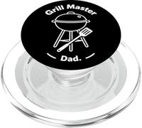 Grill Master Dad Backyard Barbecue Graphic Design PopSockets PopGrip for MagSafe