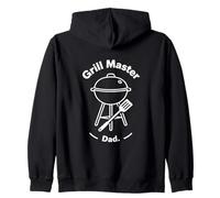 Grill Master Dad Backyard Barbecue Graphic Design Zip Hoodie
