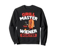 Grill Master Wiener Disaster Funny BBQ Humor Sweatshirt