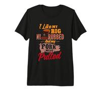 Grill Masters Pulled Pork King Backyard Barbecue Life BBQ Premium T-Shirt