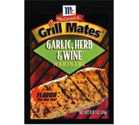 Grill Mates Garlic Herb & Wine Marinade, .87 Oz Envelope (4 Pack)