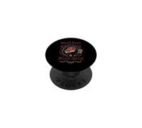 Grill Metalhead Grilling BBQ Cooking Skull Rock Dad Vibes PopSockets Adhesive PopGrip