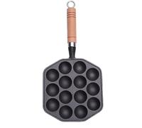 Grill Pan - 12.99 X 7.09 X 1.18inch takoyakii Pan, Small Square Grill Paan | 14 Holes Japanese Octopus Balls Plate, For Outdoor Camping Bbq Kitchen Baking Meatballs