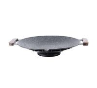 Grill Pan - Camping Pan with Handles | Non Stick BBQ Griddle for Roasting, Roasting and Grilling | Outdoor Barbecue, Travel, Camping Trip and Kitchen Cooking in the Indoor Kitchen