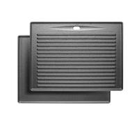 Grill Pan Cast Iron Replacement Parts for Pro/Red Series, 41.5 x 31 cm Grill Plate Accessories & Reversible Plate Cast Iron/Pizza Plate for Pro, 5 kg Cooking Grate, 1 Piece