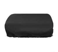 Grill pan dust cover offering waterproof and sun protection for electric grills, crafted with double layer oxford fabric, sealed seams, and windproof drawstring for a secure fit
