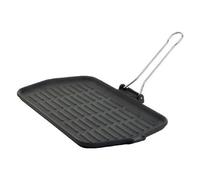 Rectangular Enamelled Cast Iron Grill Pan 23x36 Cm - Ilsa