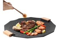 Grill Pan, Multi-Grill Pan - Non Stick Cookware for Press, Stove Grill, Single Burner Top, Heating, Pot, Fried Chicken for Pork, Ramen