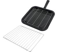 Grill Pan, Rack & Detachable Handle with Adjustable Shelf for Cata Cookers