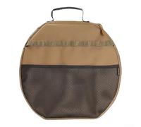 Grill Pan Storage Bag for 42cm Griddles with Padded Pearl Cotton Interior, Exterior Mesh Pocket and Soft Handle Design (Yellow)