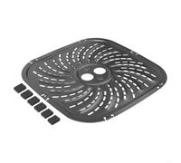 Grill Plate Replacement Designed for PowerXL For Vortex Pro 8QT Air Fryer Plus Using Carbon Steel and Tabbed Design for Secure Basket Placement (24 * 24cm)