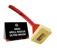 Grill Rescue BBQ Replaceable Cleaning Head, Bristle Free - Durable and Unique Grill Tools for Cast Iron or Stainless-Steel Grates, Barbecue Cleaner (Ultra)