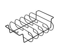 Grill Ribbed Roasting Rod - Vertical Roasting Bar, High Performance Carbon Steel Steak Stand | Meat Holder for Smoking Barbecuing Baking Roasting Outdoor Cooking, Backyard Oven BBQ Camping