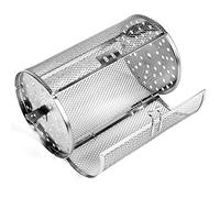 Grill Roaster Drum, 12 x 23cm Stainless Rotisserie Basket, Oven Round Rack Basket Non-Stick Washable Kitchen Grill Roaster Air Fryer Grilling Basket Air Fryer Accessory for Bake Cooking