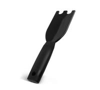 Grill Scrapers for George Foreman Grills, Heat Resistant Non Stick Cleaning Brush with Grooved Design and Comfort Grip Indoor Electric Grill Cleaner Tool (Black)