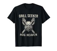 Grill Seeker Hog Heaven Funny BBQ Pig for Men T-Shirt