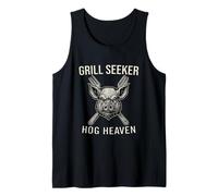 Grill Seeker Hog Heaven Funny BBQ Pig for Men Tank Top