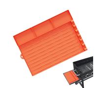 Grill Side Table Silicone Mat, Grill Side Shelf Mat | Multifunctional Griddle Spatula Holder - Heat Resistant, Insulation Protection Plate