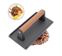 Grill Steak Weight Bacon Press Flat Bbq Hamburger Meat Patty Cooking Cast Iron
