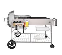 Grill Table for Weber 47 cm & 57 cm Original Kettle, for Weber Grill Table, Stand Cart for JumboJoe Master-Touch Charcoal Outdoor Prep Performer Charcoal Accessories for Outside