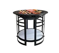 Grill Table - Large Barbecue Rack with Charcoal Stove and Fire Basin for Cooking and Tea Preparation, Ideal for Indoor and Outdoor Use