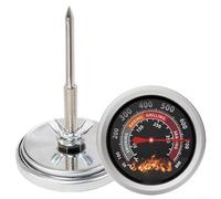 Grill Thermometer Having for 264 Dial Face 50°f Oven Cooking Range Dual Celsiusfahrenheit Scale Large Bbq and Suitable for 800°f(black)