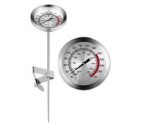 Grill Thermometer Meat Thermometer Probe Digital Cooking Temperature Gauge for Oil and Meat - Quick Read Stainless Steel