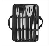 Grill Tools Set,Stainless Steel Grill Set for Men, 6pc BBQ Tools Grilling Accessories Kit with Spatula,Fork,Knife,Brush