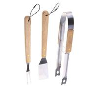 Grill Tools Utensils Set Barbecue Tools Wooden Handle Barbecue Heratong Fork for Outdoor Camping Backyard
