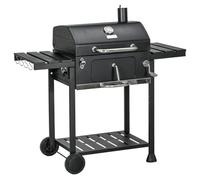 Grill, With 4 Air Vents Instant Light Charcoal BBQ 2 Folding Side Table For Home Garden Cooking