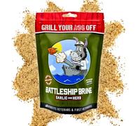 Grill Your As* Off Battleship Turkey Brine Kit - 8oz Brining Kit with (50x70cm) Brine Bag for Poultry, Beef & Pork - Ideal Brine for Juicy, Flavorful Poultry & Easy, Mess-Free Cooking Prep
