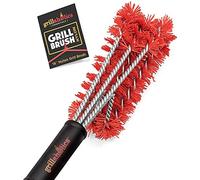 Grillaholics Essentials Nylon Grill Brush - Bristle Free Alternative - Nylon Cold Scrub Technology Cleans Between The Grates - Lifetime Manufacturer's Warranty