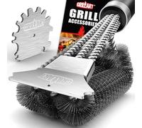 GRILLART Grill Brush and Scraper,18 Inch BBQ Grill Cleaning Brush Kit, Safe Wire Scrubber, Universal Fit BBQ Cleaner Accessories for All Grates