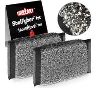 GRILLART Grill Brush Bristle Free, SteamWizards [Ultra Safe & Efficient] Grill Cleaner Brush Replacement Head, 2PCS