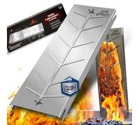 grillart® XXL Premium Stainless Steel Flame Salmon Board - 180° Rotatable & 5-Way Adjustable - Salmon Board for Grill & Fire Pit - Robust Grill Accessories - 55 cm Long and 18 cm Wide