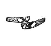 Grille 1 Pair Front Bumper Honeycomb Mesh Fog Light Grille Cover With Fog Light Hole For A3 8P 2009 2010 2011 2012 2013 Radiator Grille(Chrome and Black)