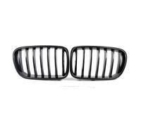 Grille 1Pair Front Kidney Grilles Matte Gloss Black For BMW X3 F25 2010 2011 2012 2013 Racing Bumper Radiator Grille(Gloss Black A)