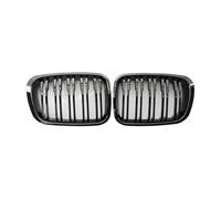 Grille 1Pair Gloss Black ABS Car Front Twin Bar Grille Grills for BMW E46 3 Series 320i 323i 325i 328i 330i 4Door 1999 2000 2001 Radiator Grille