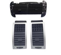 Grille Air Vent Car Dashboard Air Vent Outlet For VW For POLO 2002-2010 Air Conditioning Outlet Accessories Parts QAQMHVCVB(Silver 3pcs)